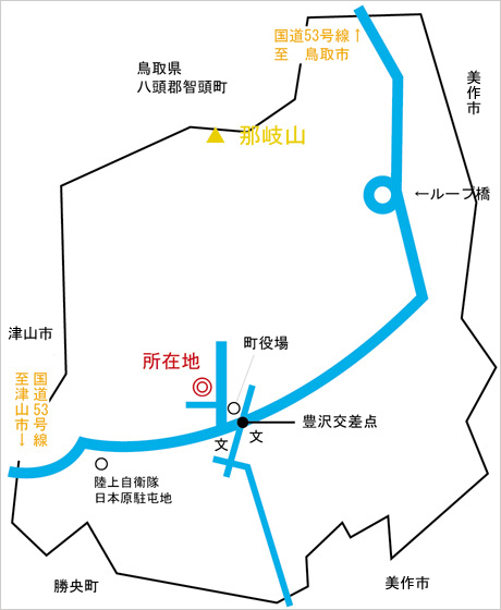 地図_奈義町全図