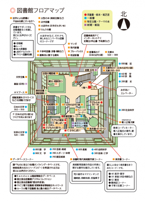 図書館フロアマップ