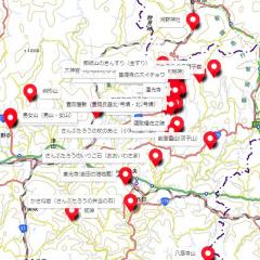 巨人さんぶたろうゆかりのスポットMAP