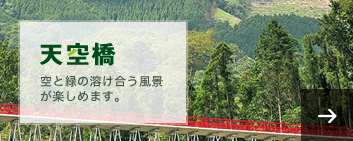 天空橋　空と緑の溶け合う風景が楽しめます。